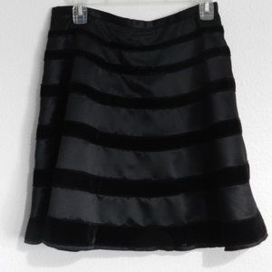 Behnaz Sarafpour velvet & satin circle skirt